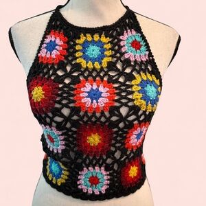 Crochet Halter Crop Top